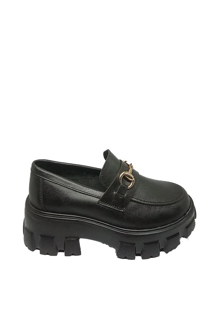 GWEN GENUINE LEATHER CHUNKY HORSEBIT LOAFER