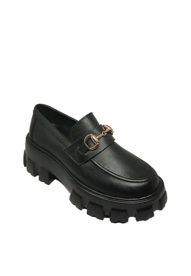 GWEN GENUINE LEATHER CHUNKY HORSEBIT LOAFER