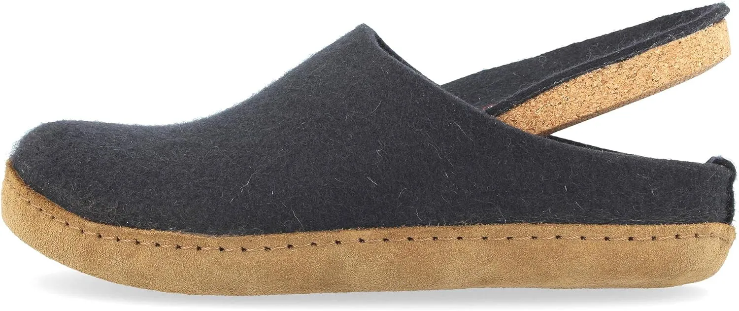 HAFLINGER Unisex Emils Wool Felt Slide Slippers