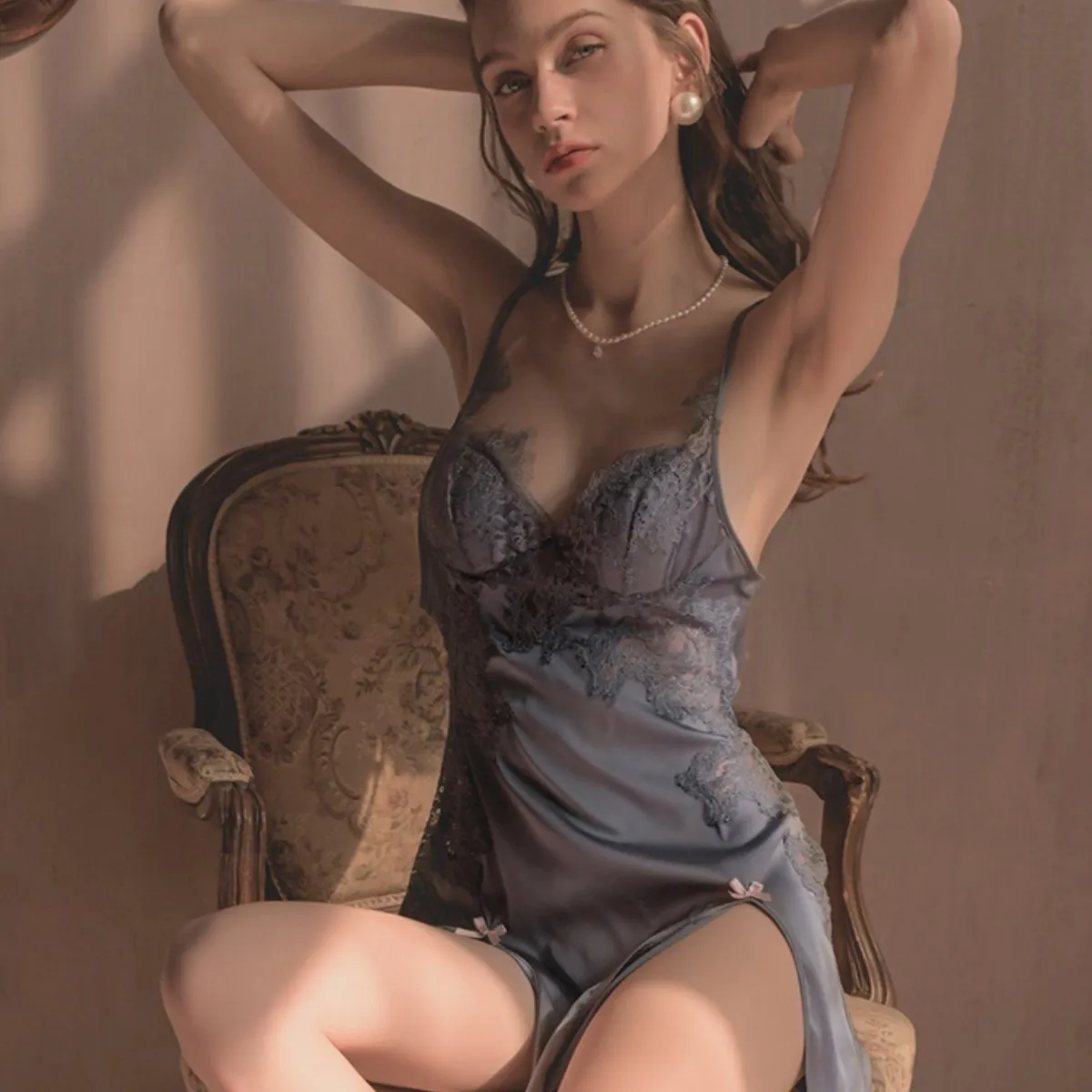 Halle satin slip