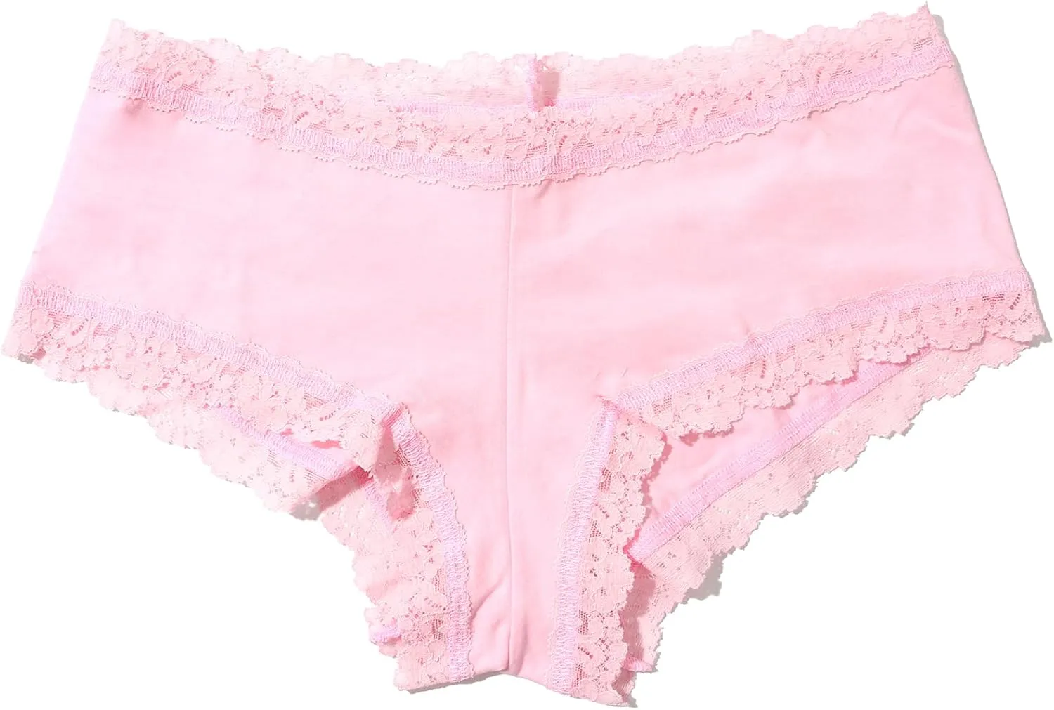 hanky panky Women's Rolled Organic Cotton Boyshort with Lace