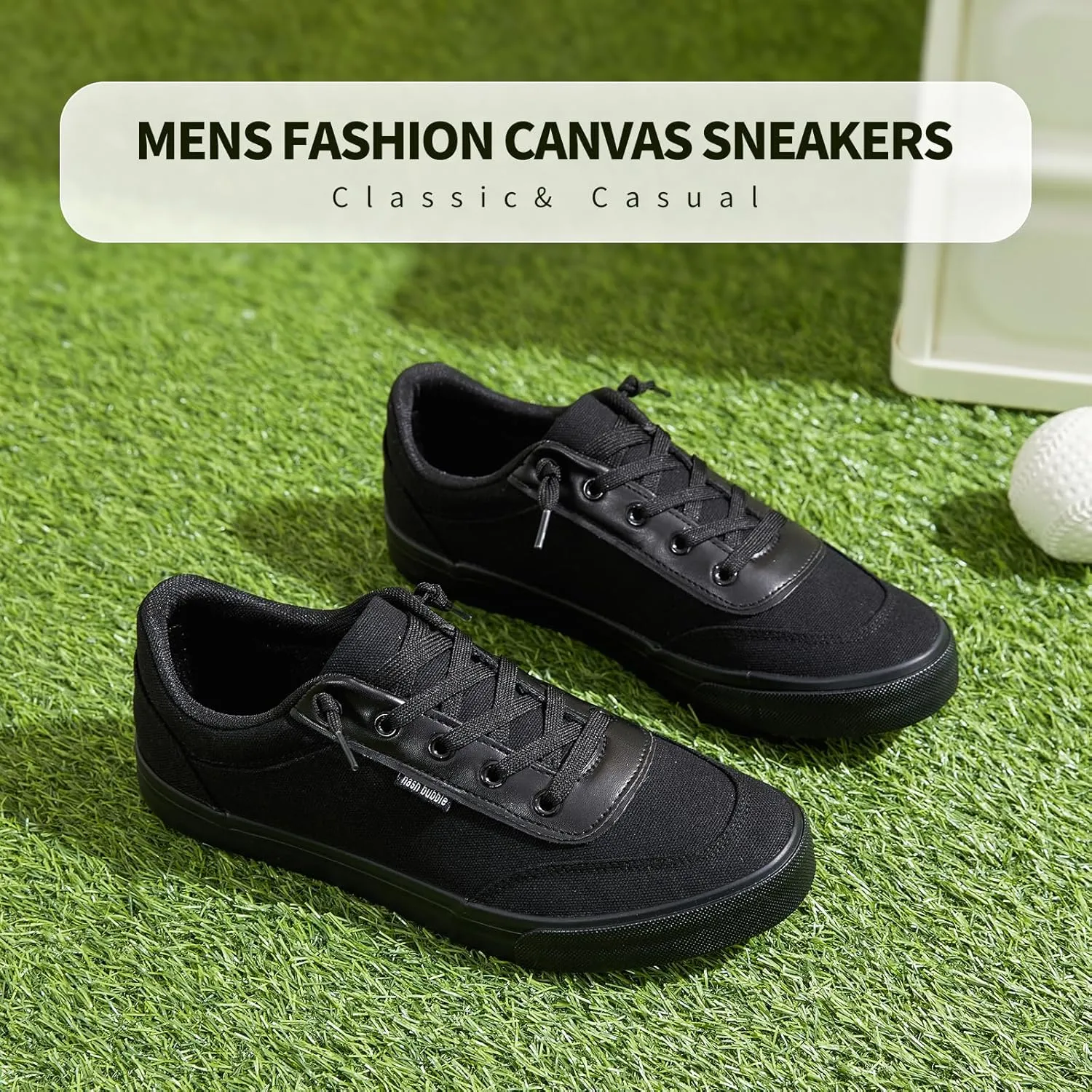 hash bubbie Unisex Slip on Sneakers Women's Canvas Sneakers Classic Non Slip Canvas Shoes Casual Tennis Shoes for Men