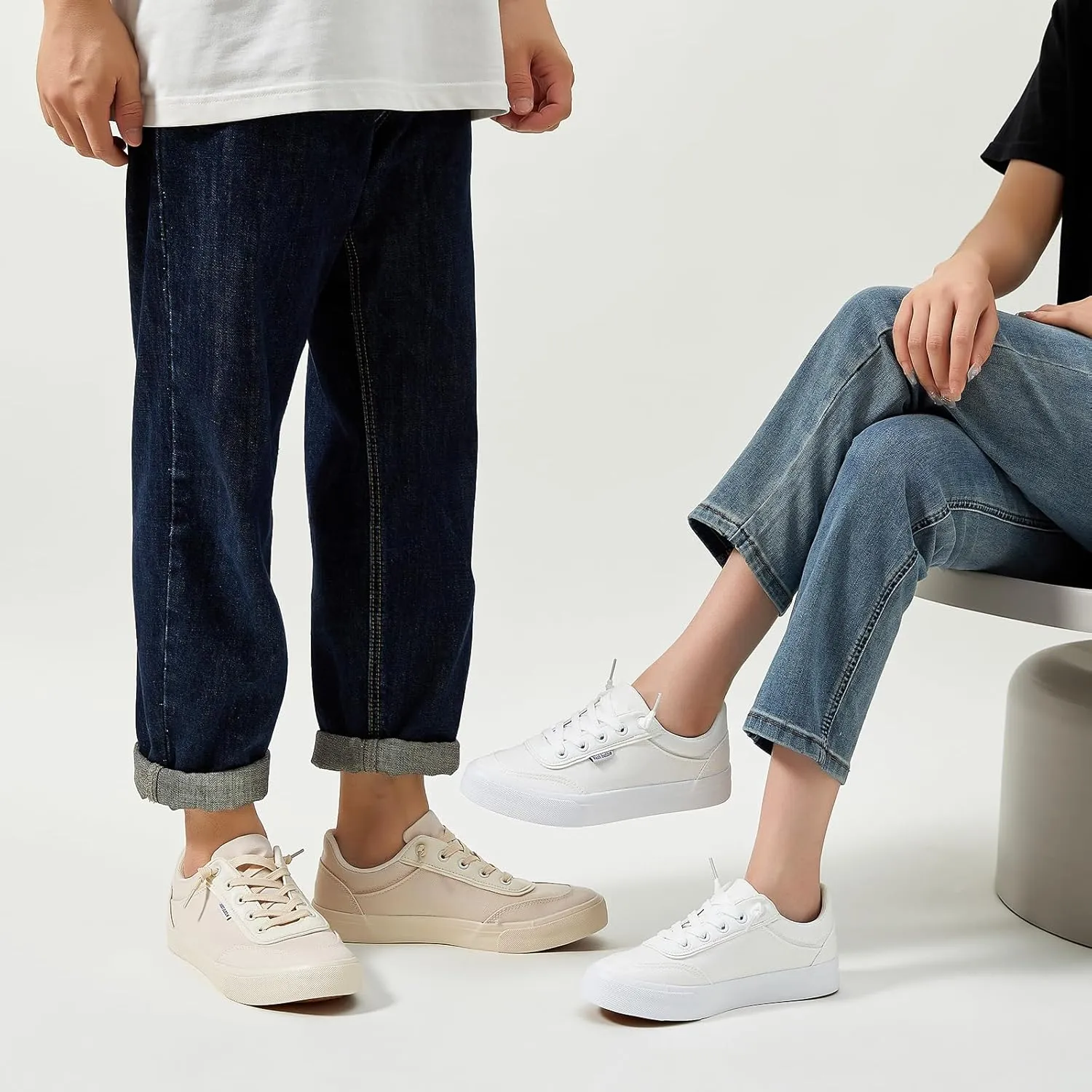 hash bubbie Unisex Slip on Sneakers Women's Canvas Sneakers Classic Non Slip Canvas Shoes Casual Tennis Shoes for Men