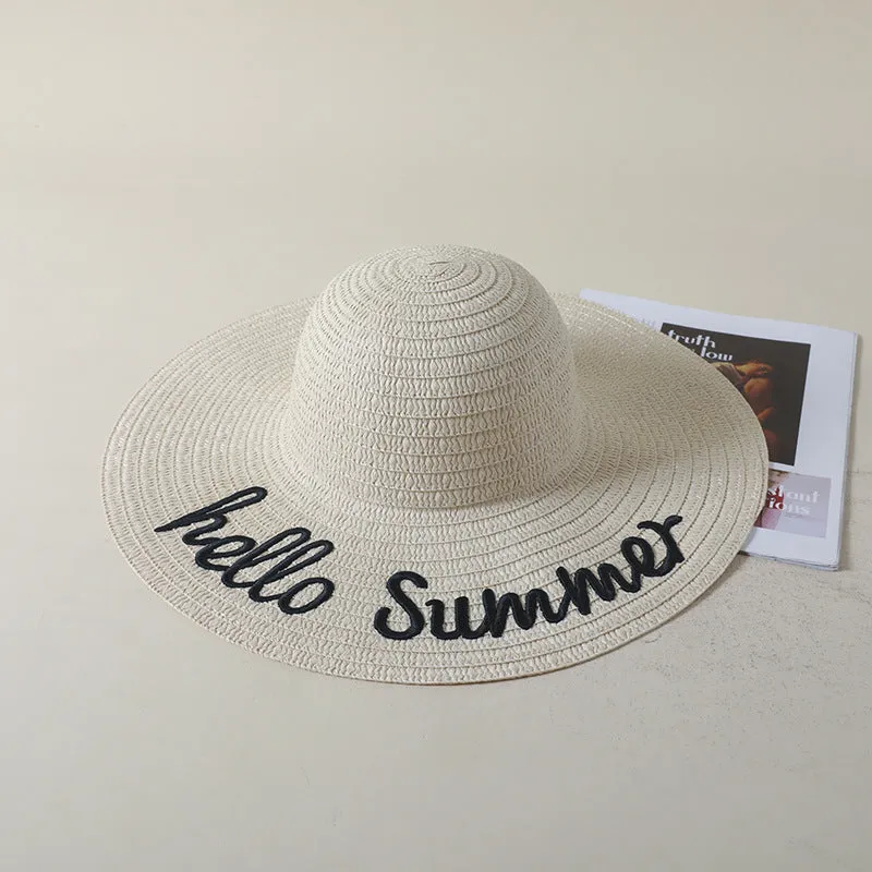 Hat Oversized Sun Hat Wide Defense Seaside Foldable Sun Protection UV Protection Beach Hat Hair