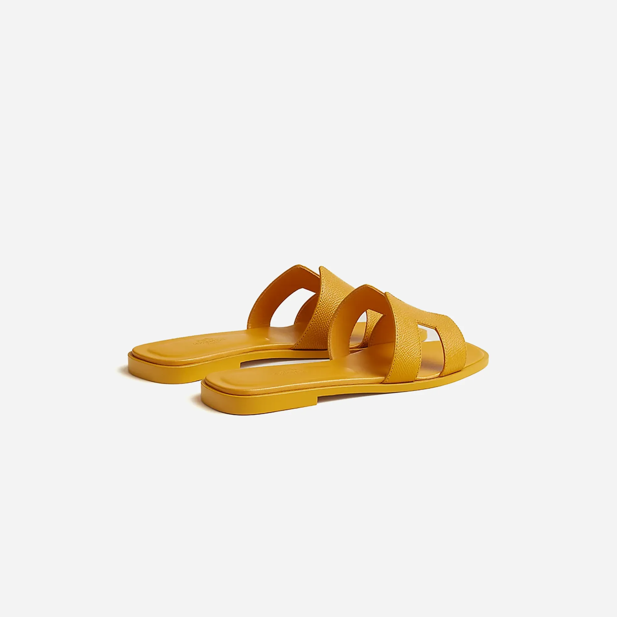Hermes Oran sandal Jaune Topaze