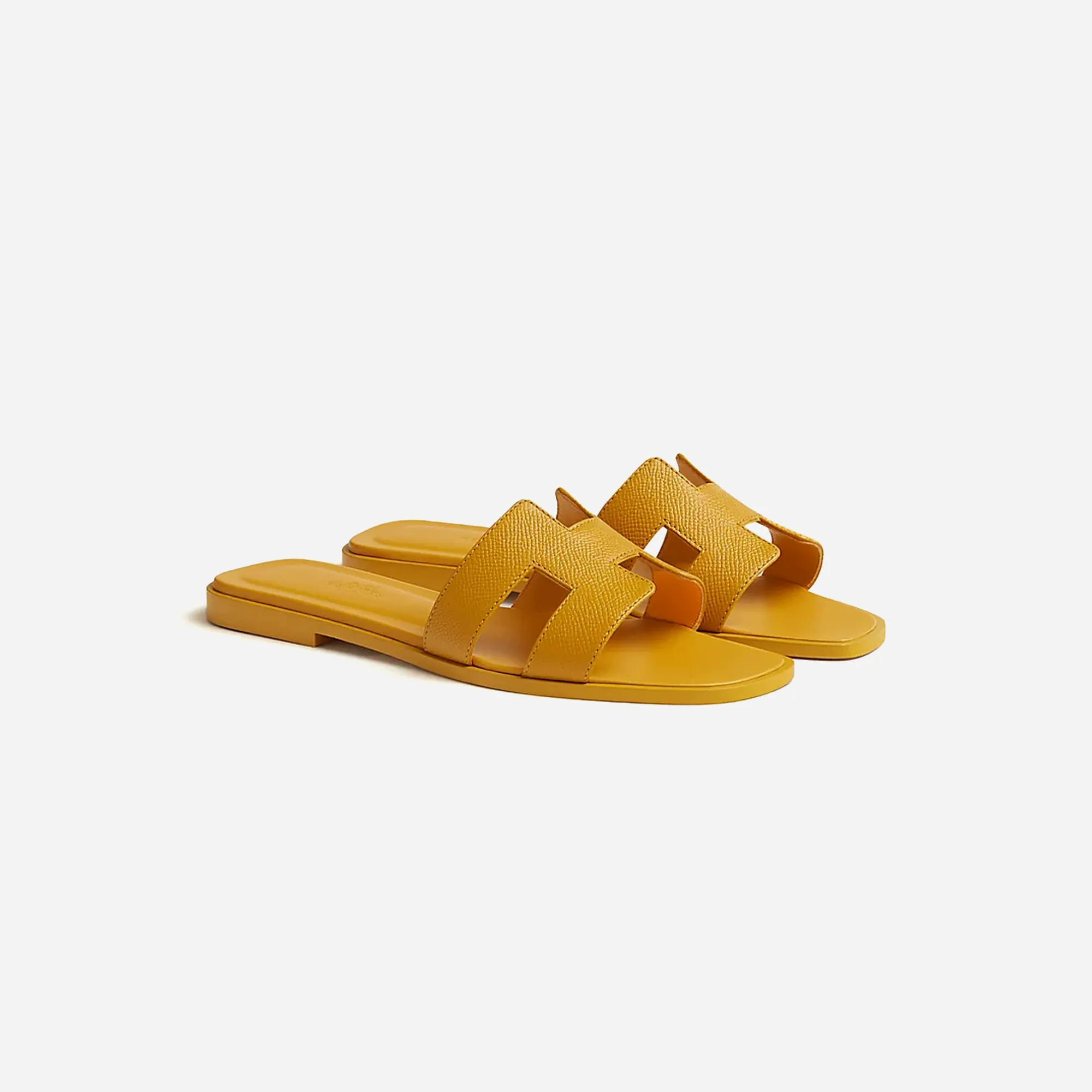 Hermes Oran sandal Jaune Topaze