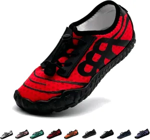 Hike Barefoot Shoes for Women Men Breathable Slip-on Barefoot Water Shoes with Wide Toe Box Non-Slip Athletic Footwear for Hiking Walking Pool Beach Swim Aqua Sport