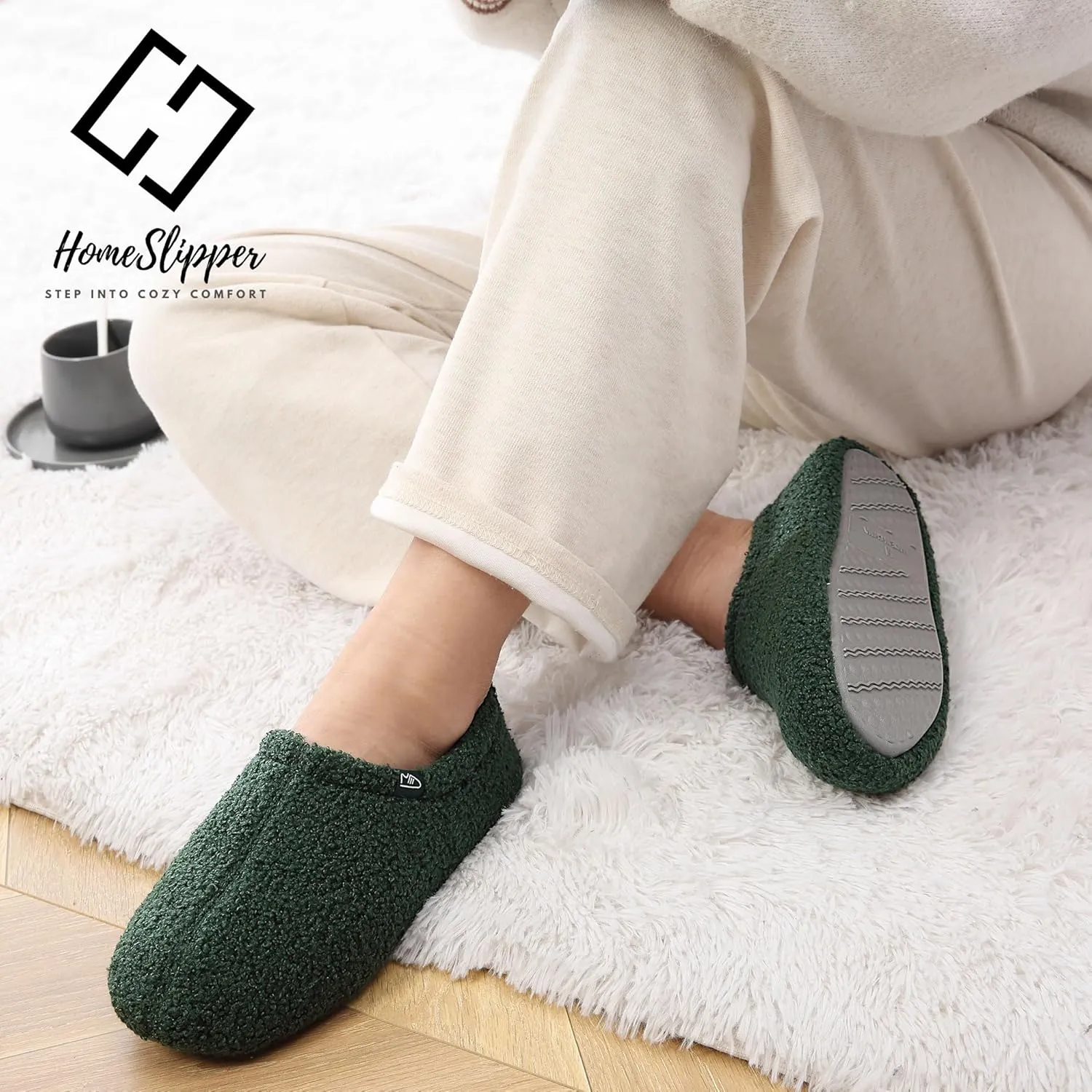 Home Slipper Bootie Slippers Women Girls Indoor Warm Fuzzy Boots Non-slip House Shoe Slippers