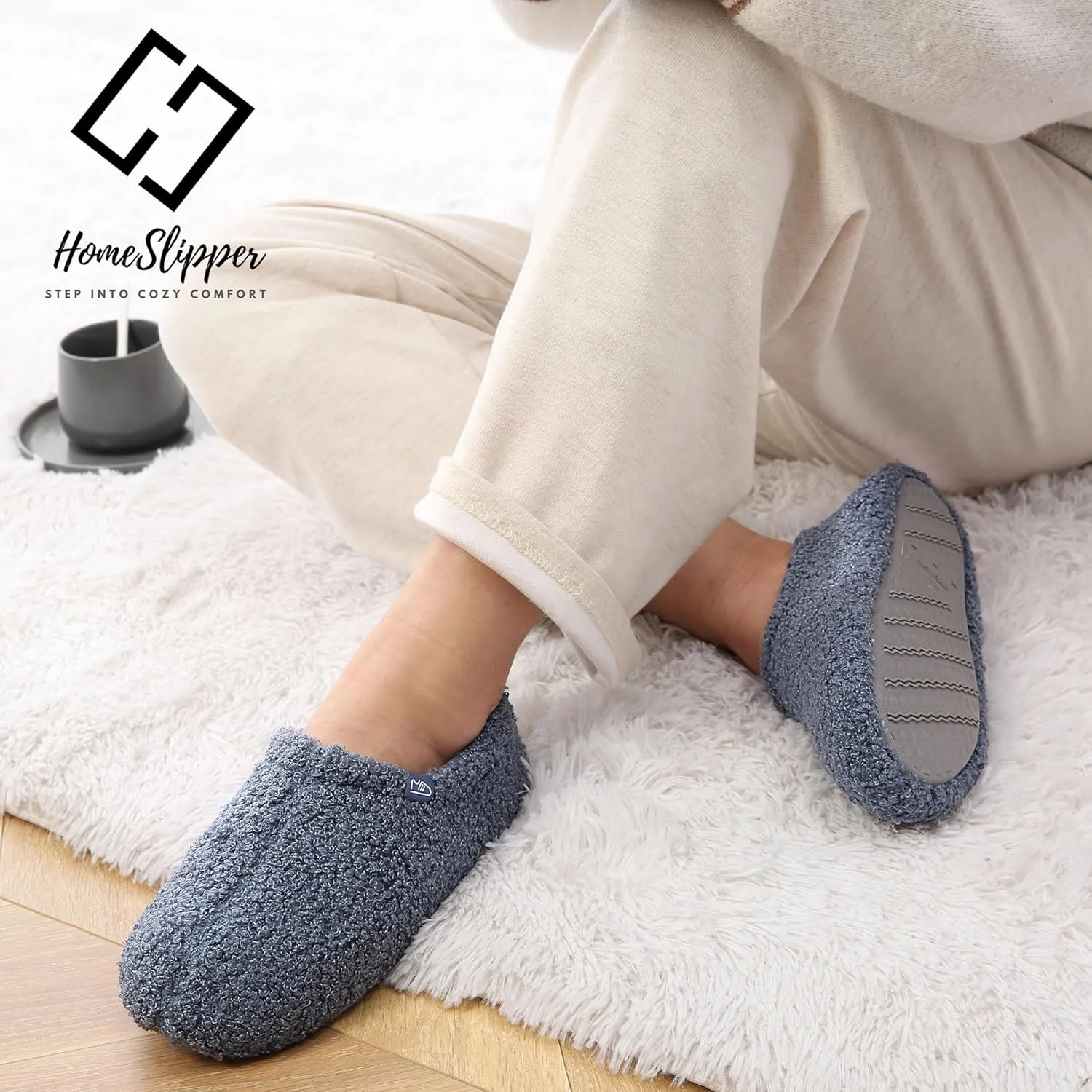 Home Slipper Bootie Slippers Women Girls Indoor Warm Fuzzy Boots Non-slip House Shoe Slippers