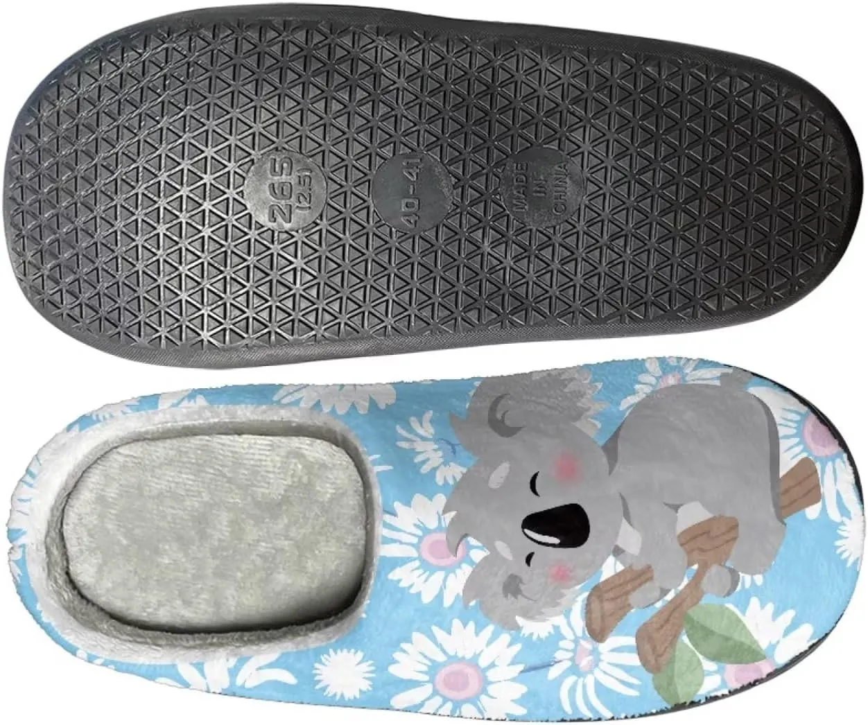 House Home Slippers for Women Men, Spa Slippers Casual Cloesd Toe Indoor Slippers Cozy Warm Bedroom Shoes Indoor Slide