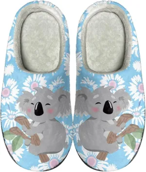 House Home Slippers for Women Men, Spa Slippers Casual Cloesd Toe Indoor Slippers Cozy Warm Bedroom Shoes Indoor Slide