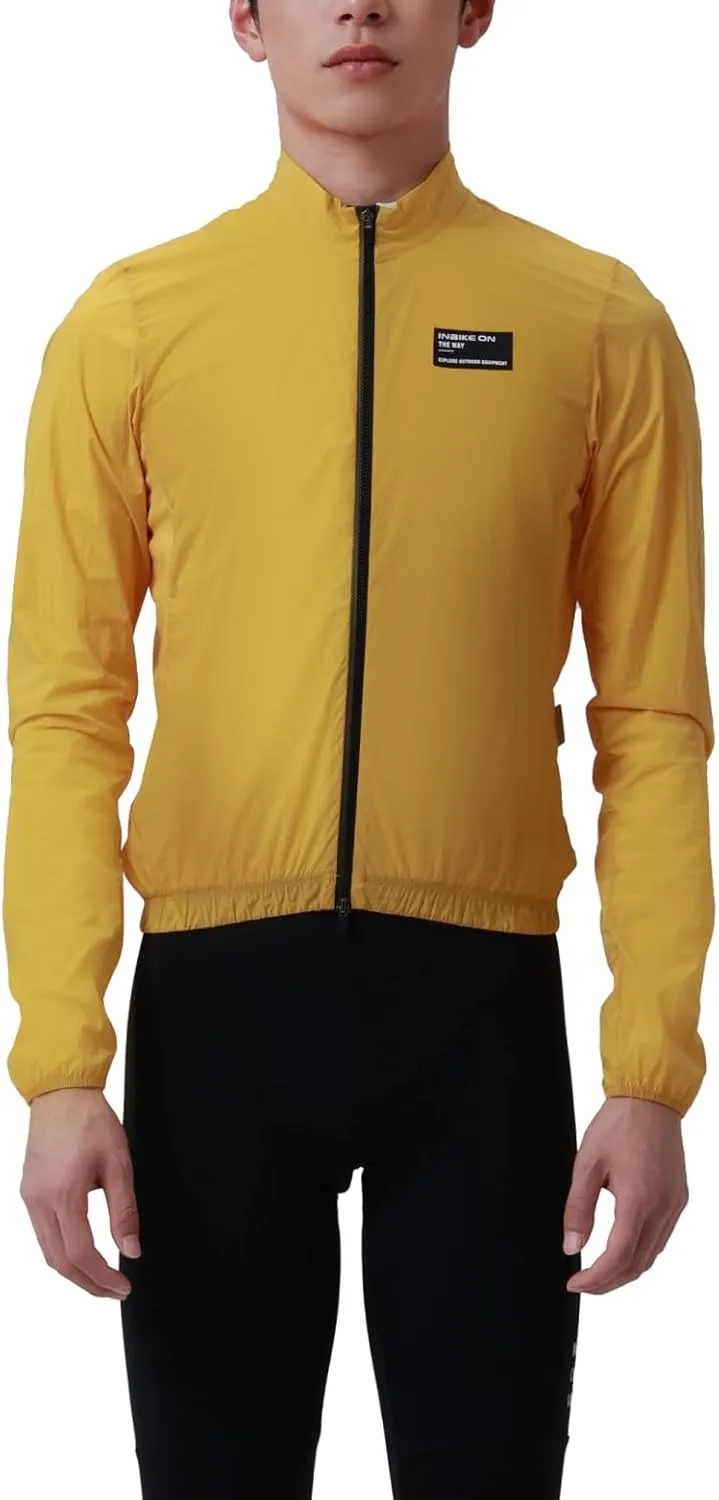 INBIKE Cycling Jacket for men women, Breathable Lightweight Cycling Windbreaker, Double-ended Zipper bike jacket