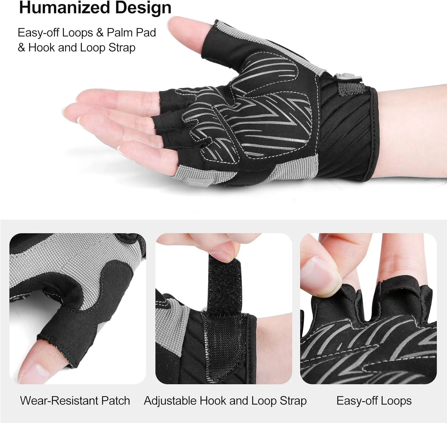 INBIKE Fingerless Cycling Gloves Breathable Protective for Road Mountain Bike MTB Riding