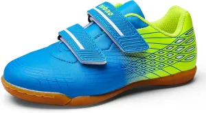 Indoor Kids Soccer Shoes Non Slip Rubber Sole IC Soccer Cleats for Little Boys Girls