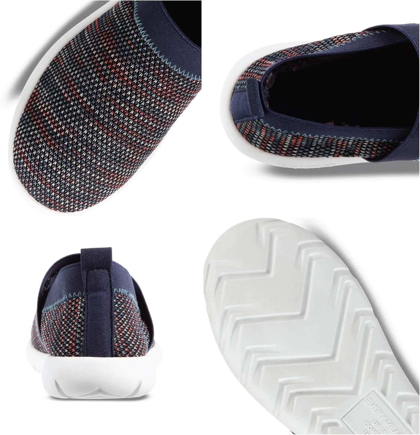 isotoner Women's Lightweight and Breathable Elastic Knit Slip-on Shoe Slipper