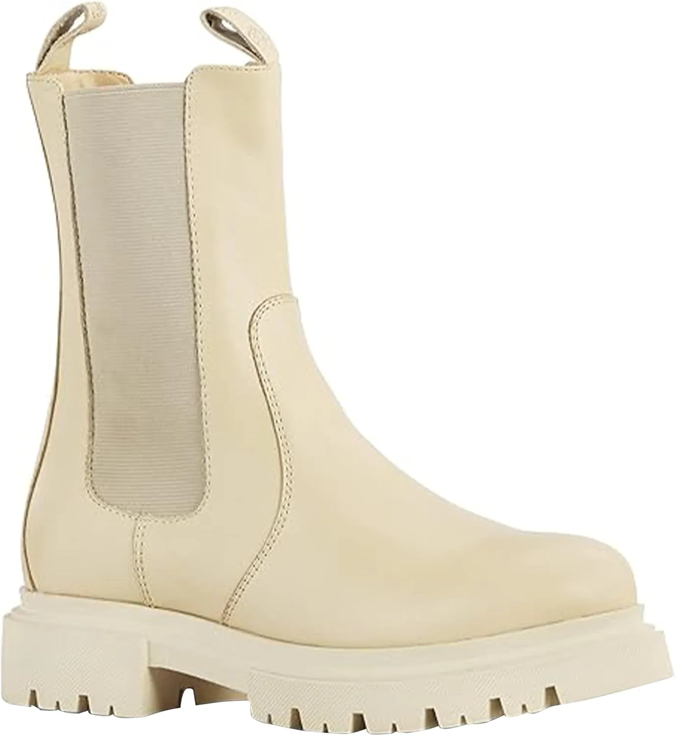 JATAREA Ankle Boots for Women - Stylish Leather with Block Heel Chelsea - Comfortable & Easy Wear Womens Bootie - Cushioned Insole for Comfort - Fashionable and Versatile Design - ALO