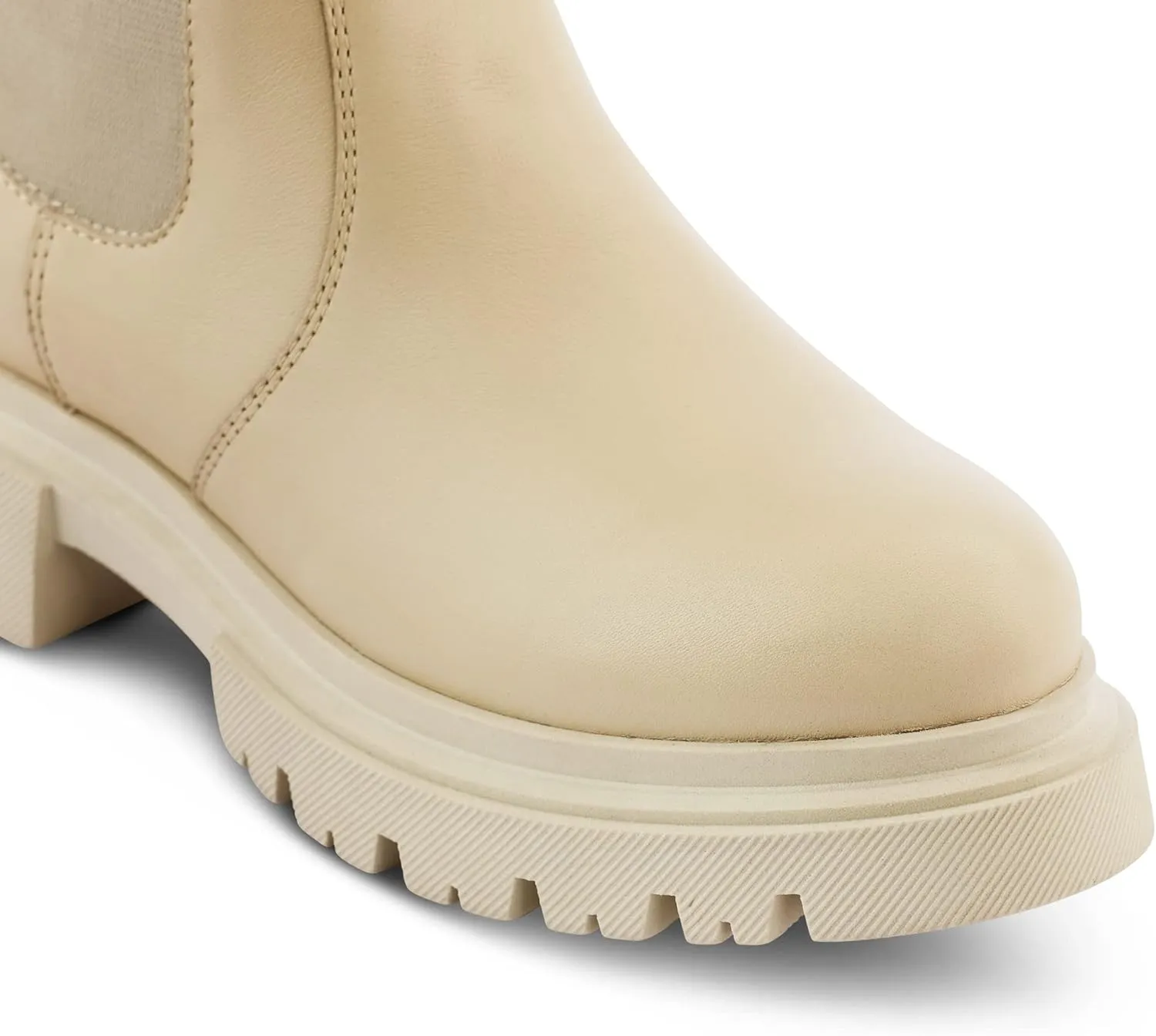 JATAREA Ankle Boots for Women - Stylish Leather with Block Heel Chelsea - Comfortable & Easy Wear Womens Bootie - Cushioned Insole for Comfort - Fashionable and Versatile Design - ALO