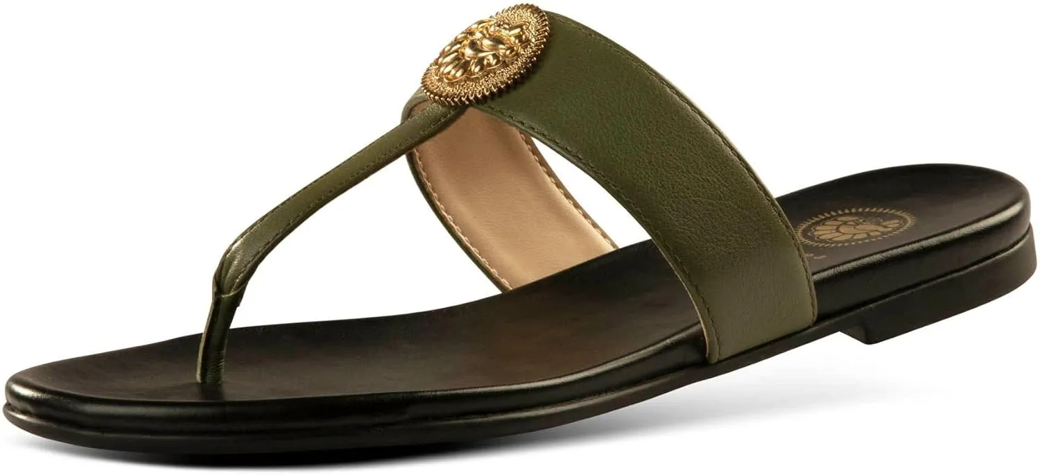 JATAREA Slip-On Flat Toe Post T-Strap Sandals for Women | Benu
