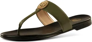 JATAREA Slip-On Flat Toe Post T-Strap Sandals for Women | Benu