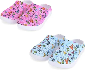 JEFFRICO Breathable Clogs for Women - Lightweight Slip-On Garden, Nursing & Work Shoes with Arch Support - Work Clogs Comfortable EVA Footwear