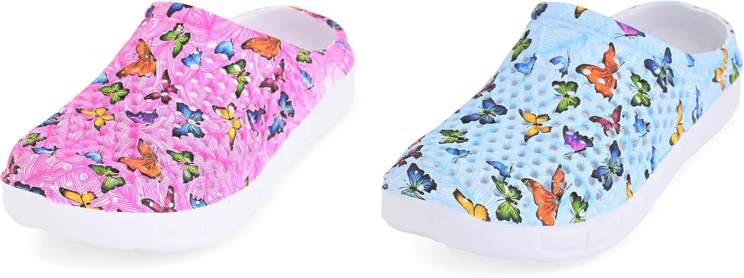 JEFFRICO Breathable Clogs for Women - Lightweight Slip-On Garden, Nursing & Work Shoes with Arch Support - Work Clogs Comfortable EVA Footwear