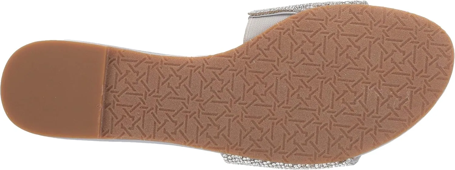 Jewel Badgley Mischka Womens Khaleesi Slip On Open Toe Slides
