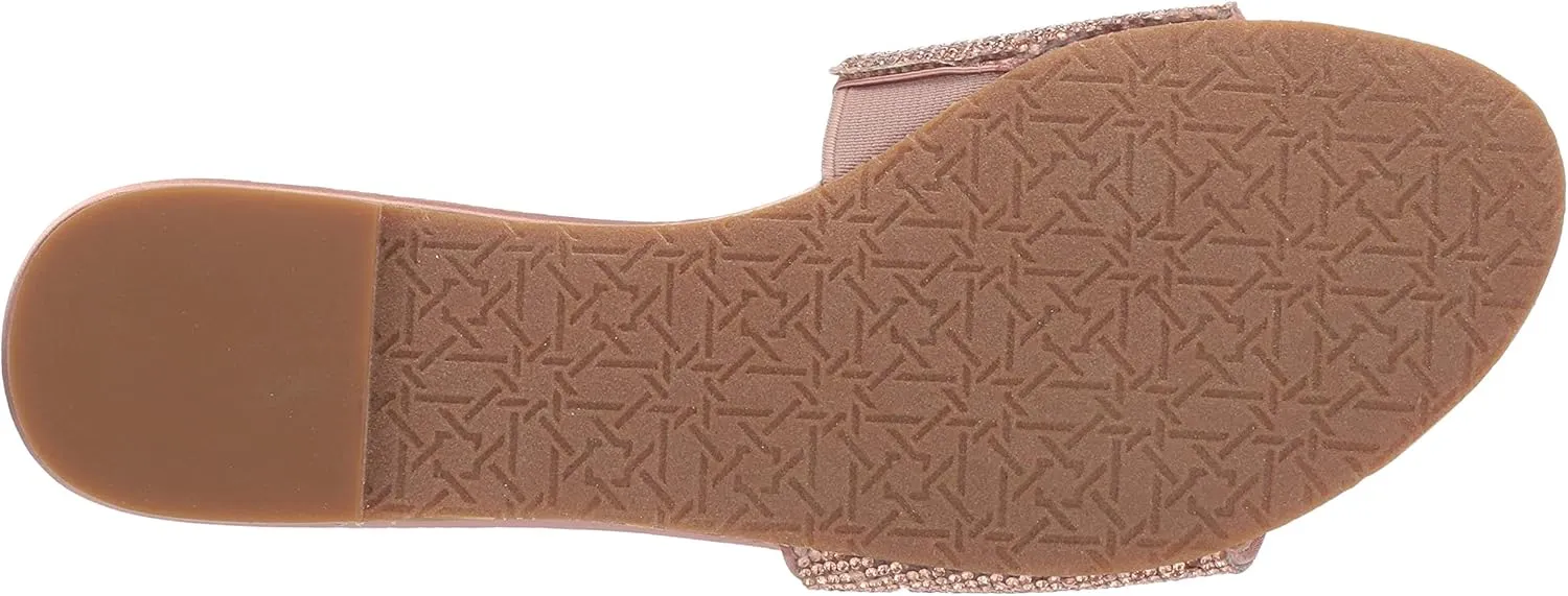 Jewel Badgley Mischka Womens Khaleesi Slip On Open Toe Slides