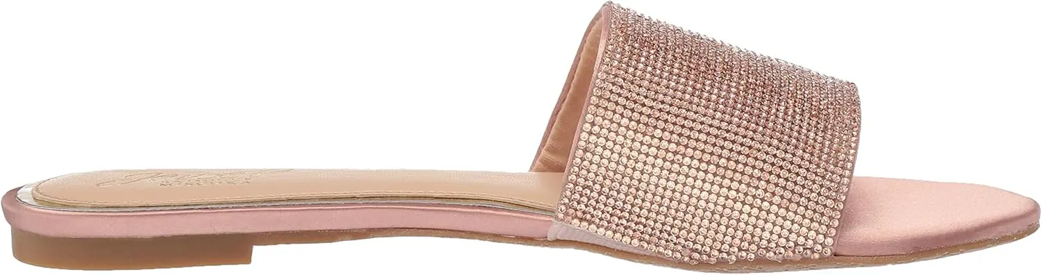 Jewel Badgley Mischka Womens Khaleesi Slip On Open Toe Slides
