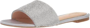 Jewel Badgley Mischka Womens Khaleesi Slip On Open Toe Slides