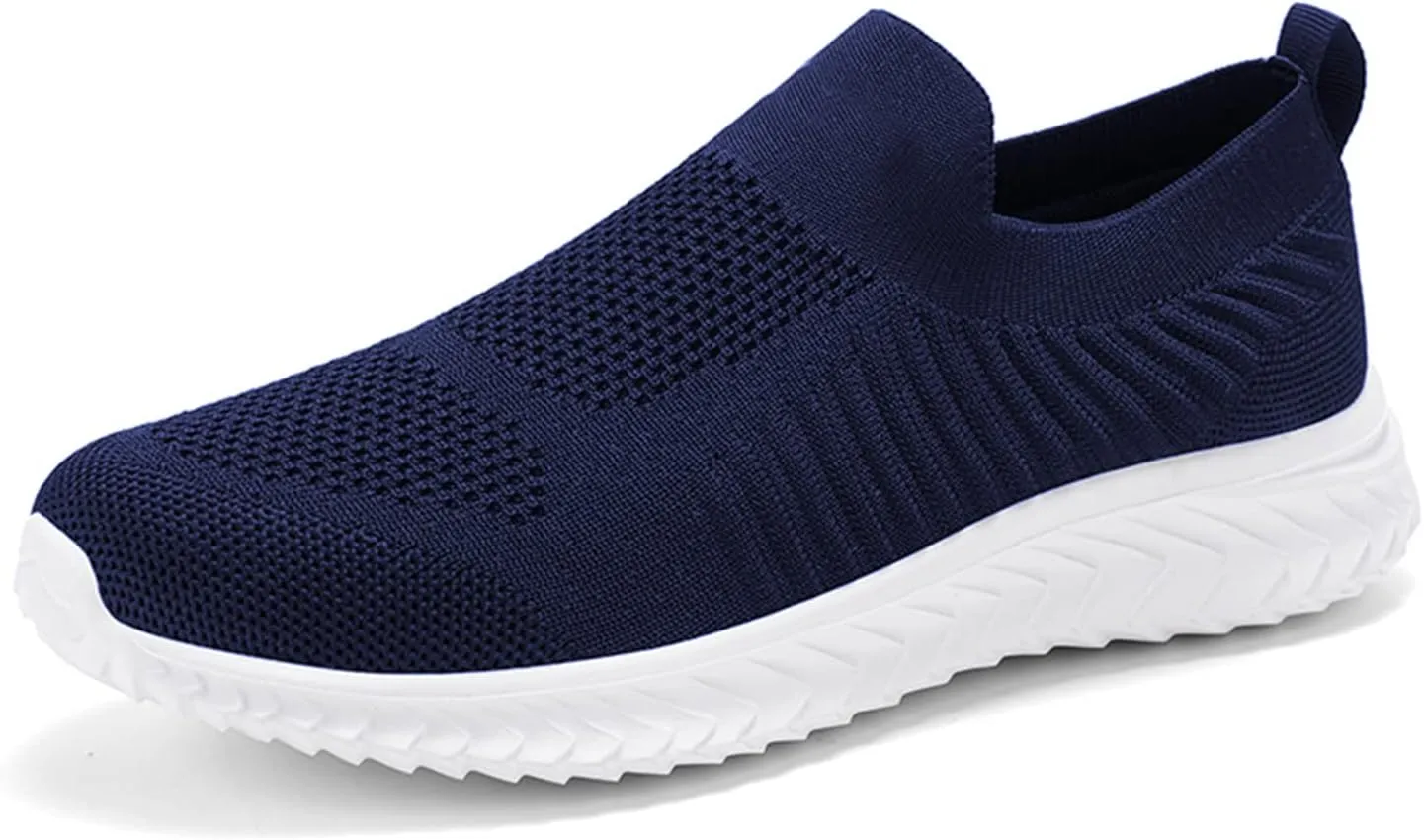 JIAFO Womens Athletic Walking Shoes, Women Slip On Shoes Sneakers, Non Slip Running Shoes for Women, Laceless Casual Breathable Lightweight Mesh Knit
