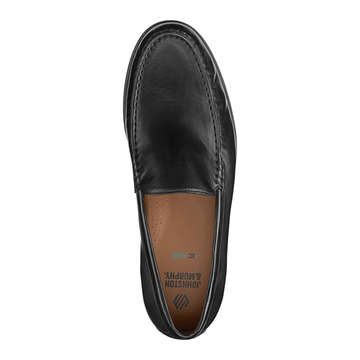 Johnston & Murphy Men's Harrison Venetian Black Glove Leather