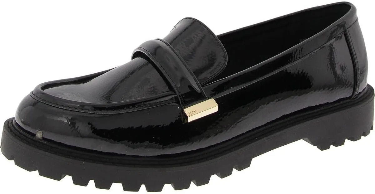 Jones New York Womens Primad Slip On Lug Sole Loafers