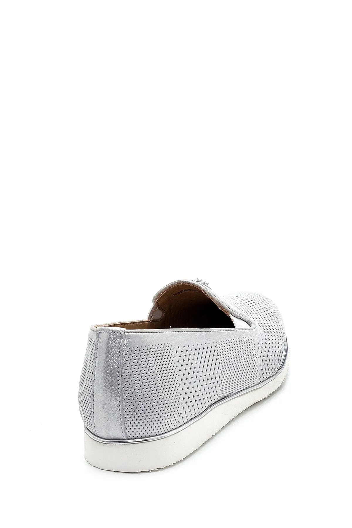 Kadın Deri Sim Detaylı Loafer