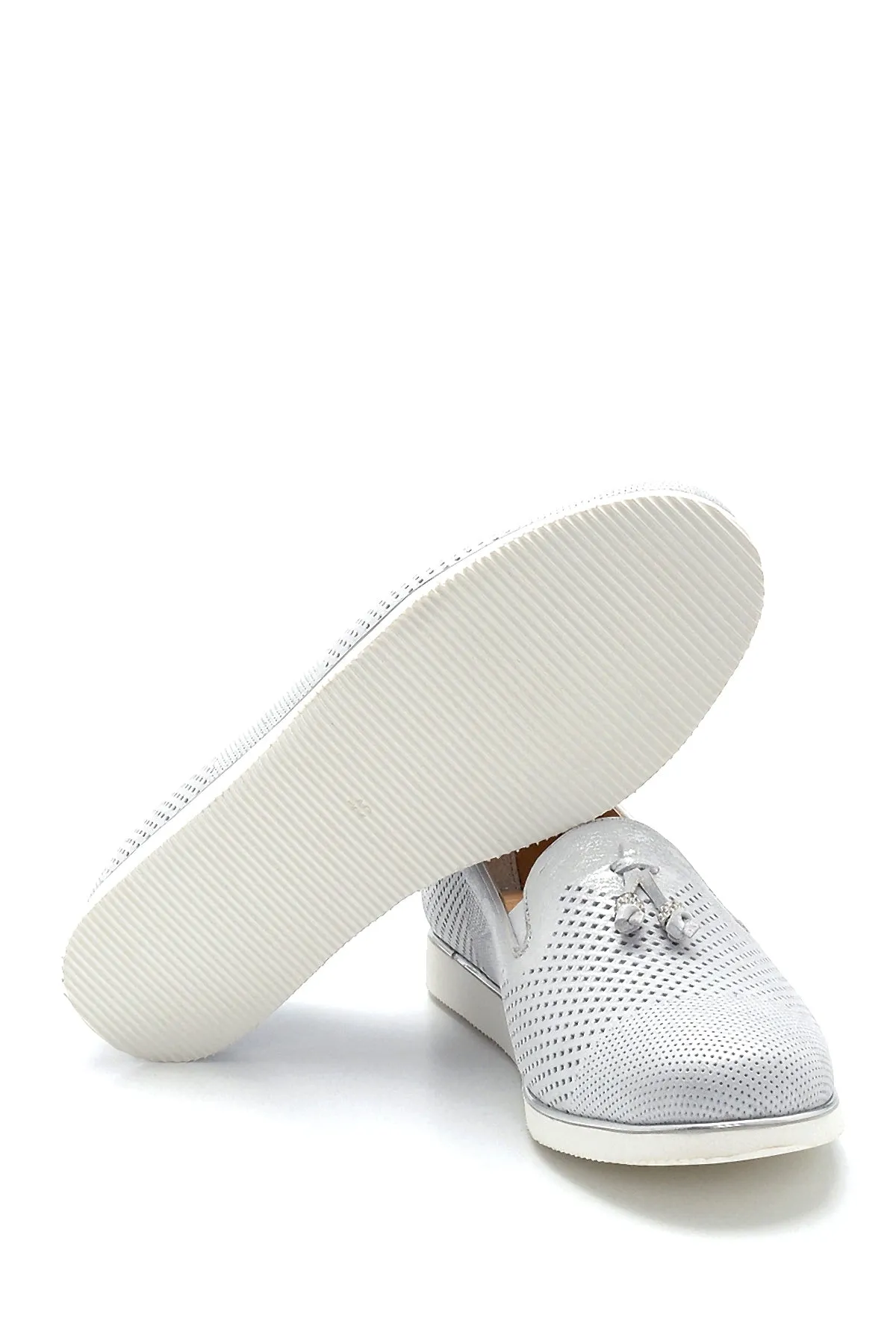 Kadın Deri Sim Detaylı Loafer