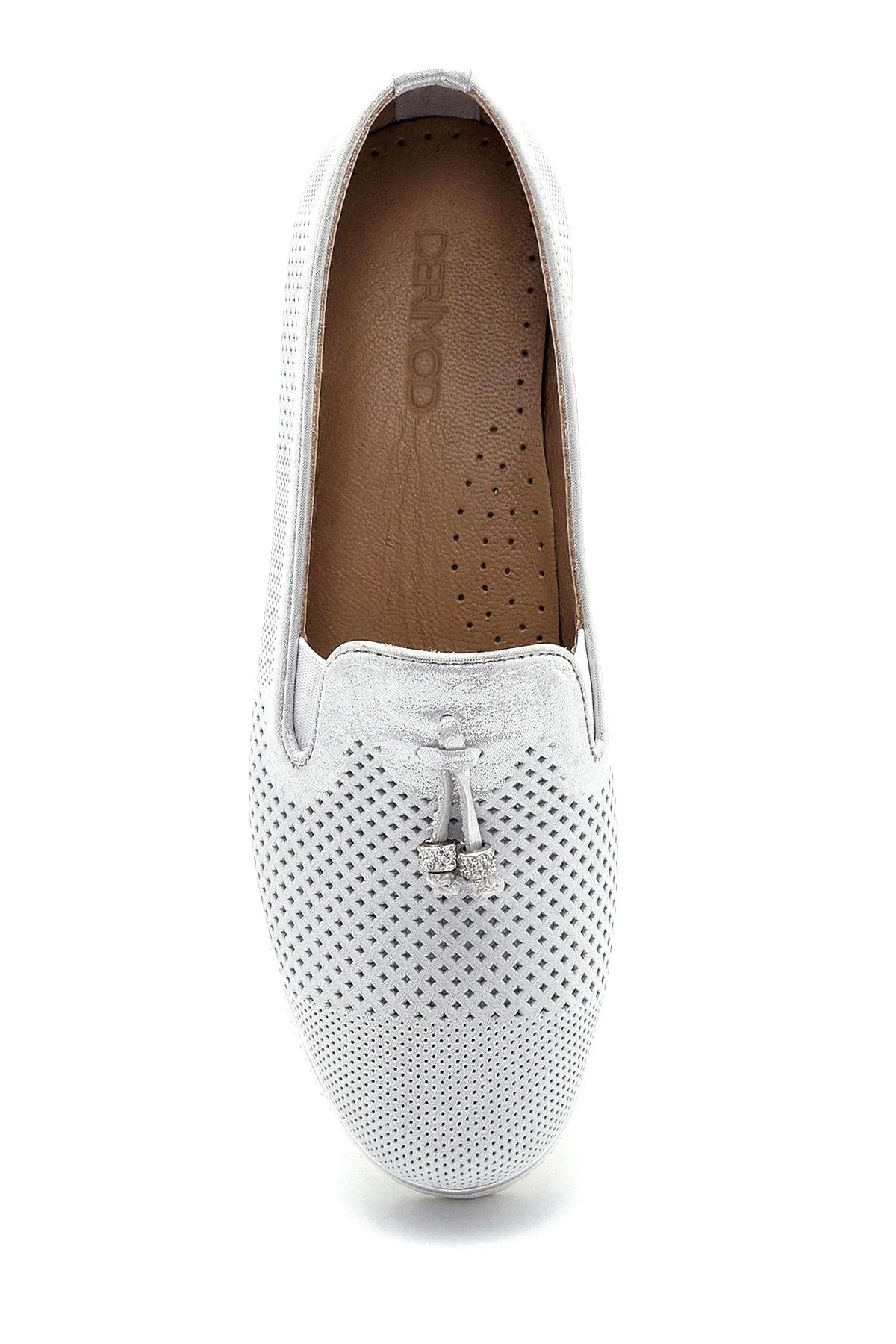 Kadın Deri Sim Detaylı Loafer