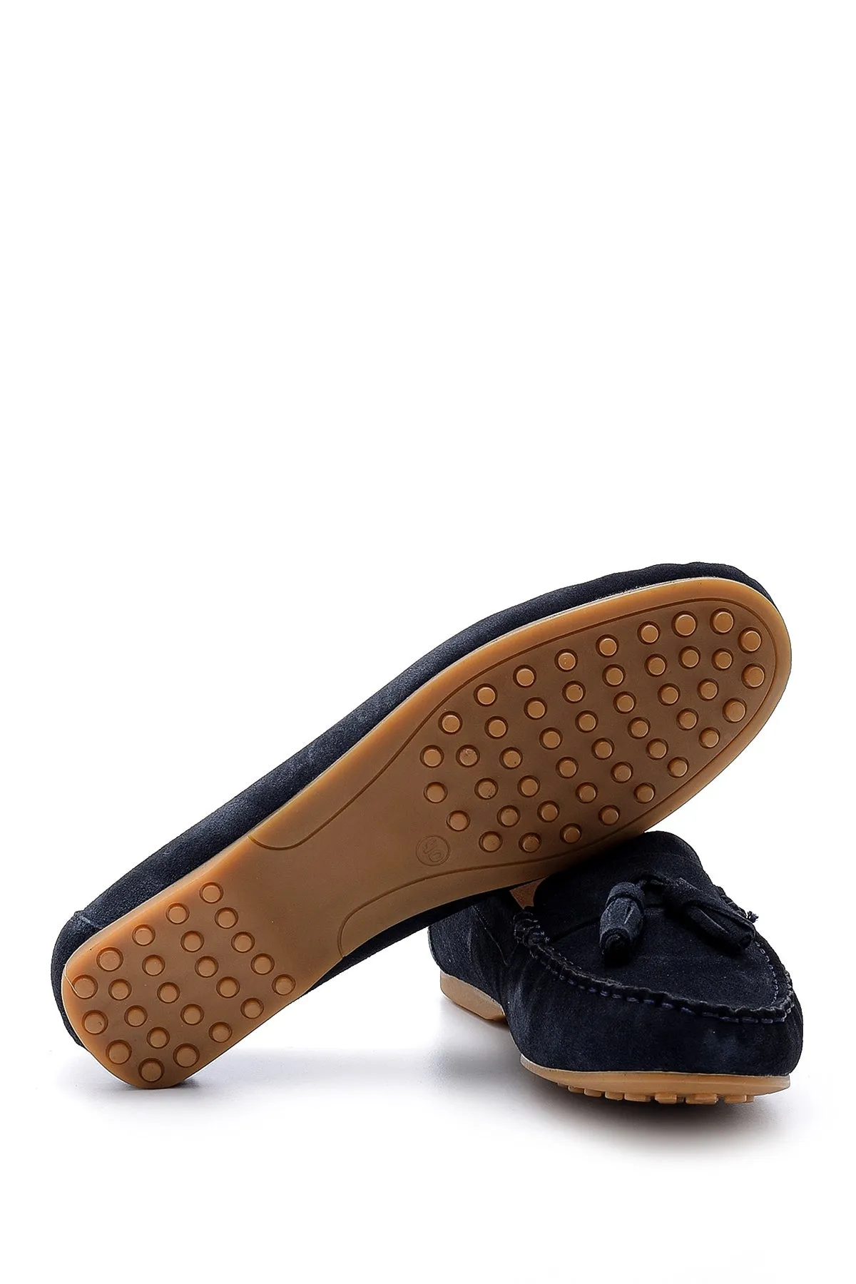 Kadın Süet Püskül Detaylı Loafer