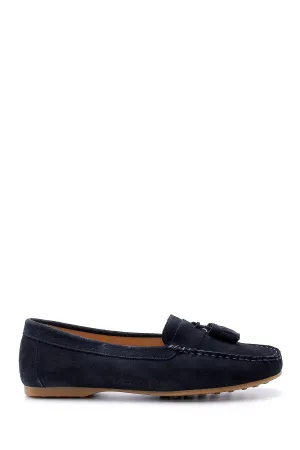 Kadın Süet Püskül Detaylı Loafer