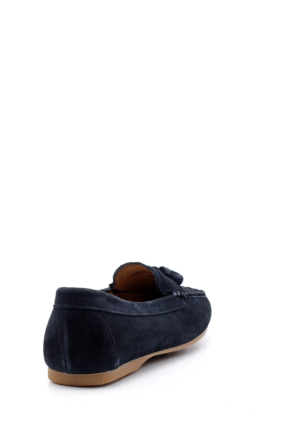 Kadın Süet Püskül Detaylı Loafer