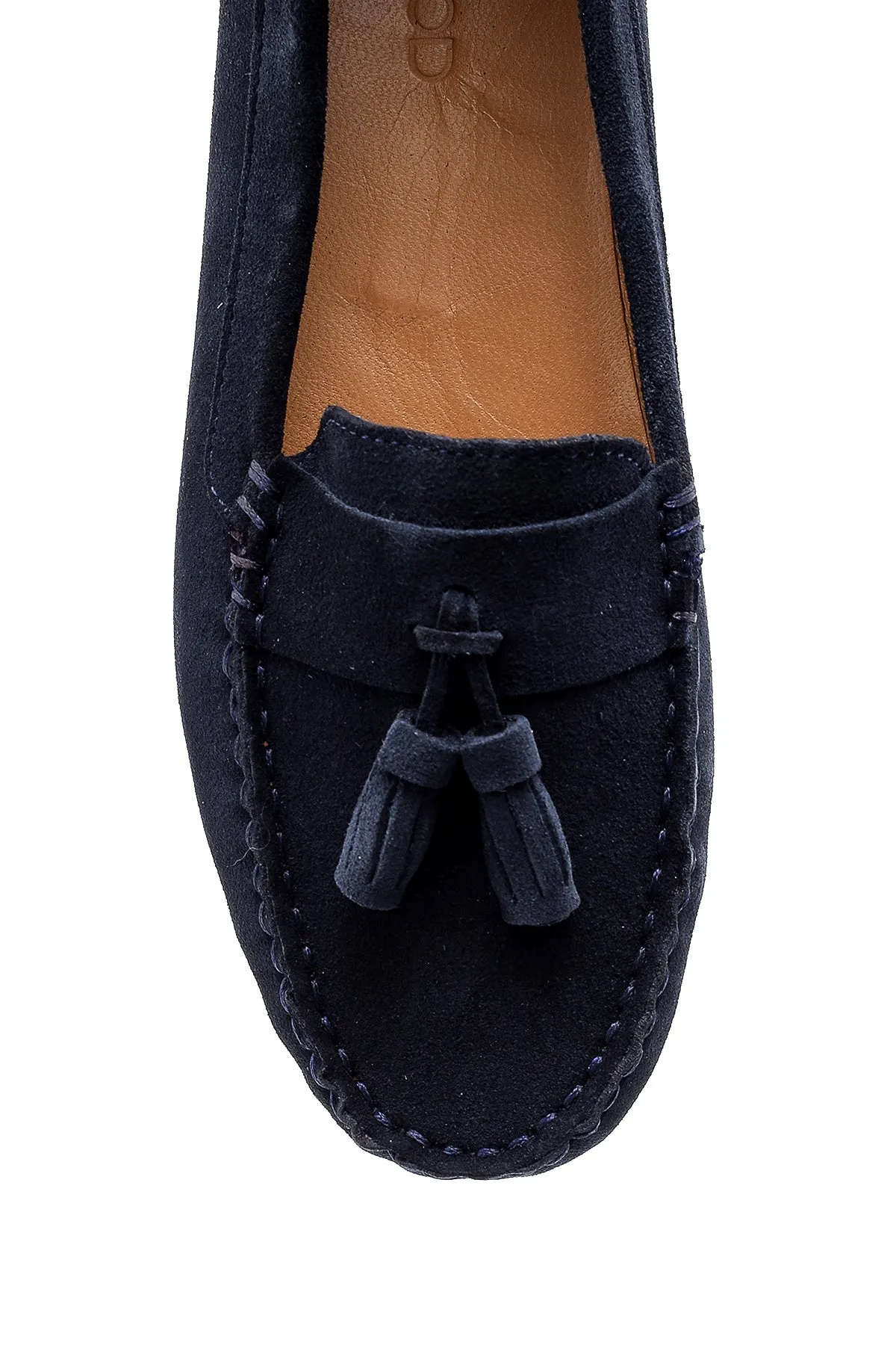 Kadın Süet Püskül Detaylı Loafer