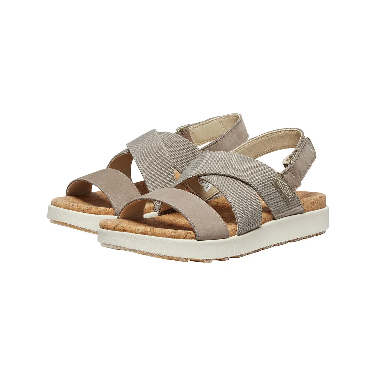 KEEN 1028630 Women's Elle Criss Cross - Brindle/Birch