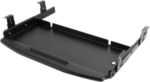 Keyboard Tray Large Working Surface Computer Keyboard Drawer, Keyboard Tray Fits Desks with Beams, Modern Durable Keyboard Shelf with Extra Space (Color : White)