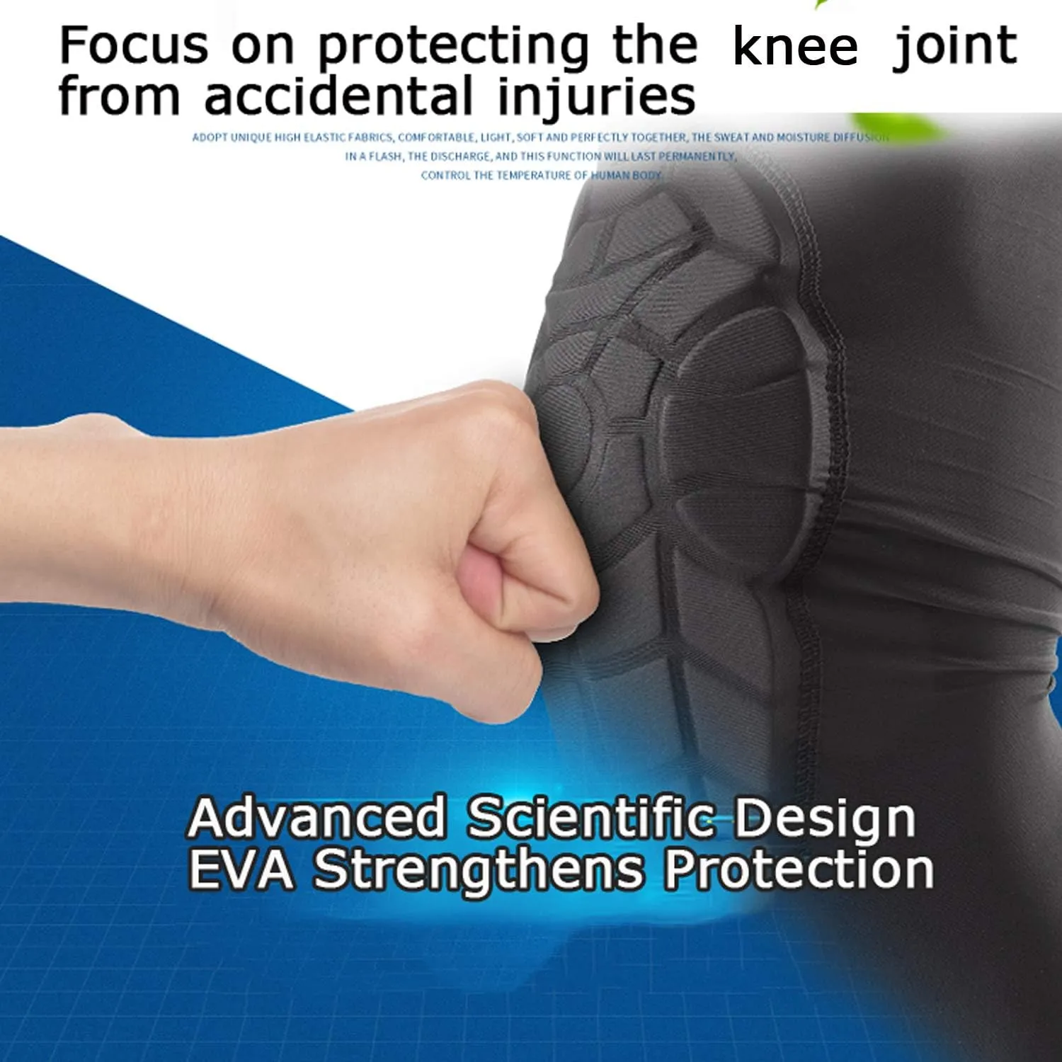 Kids Youth 5-15 Years Padded Arm Knee Sleeve Compression Leg Protective