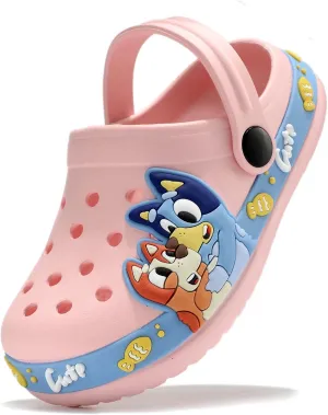 Kids'Clogs Lightweight Breathable EVA Slip-On Sandals with Adjustable Strap Non-Slip Outdoor Indoor Shoes for Boys Girls Water Play Beach Garden