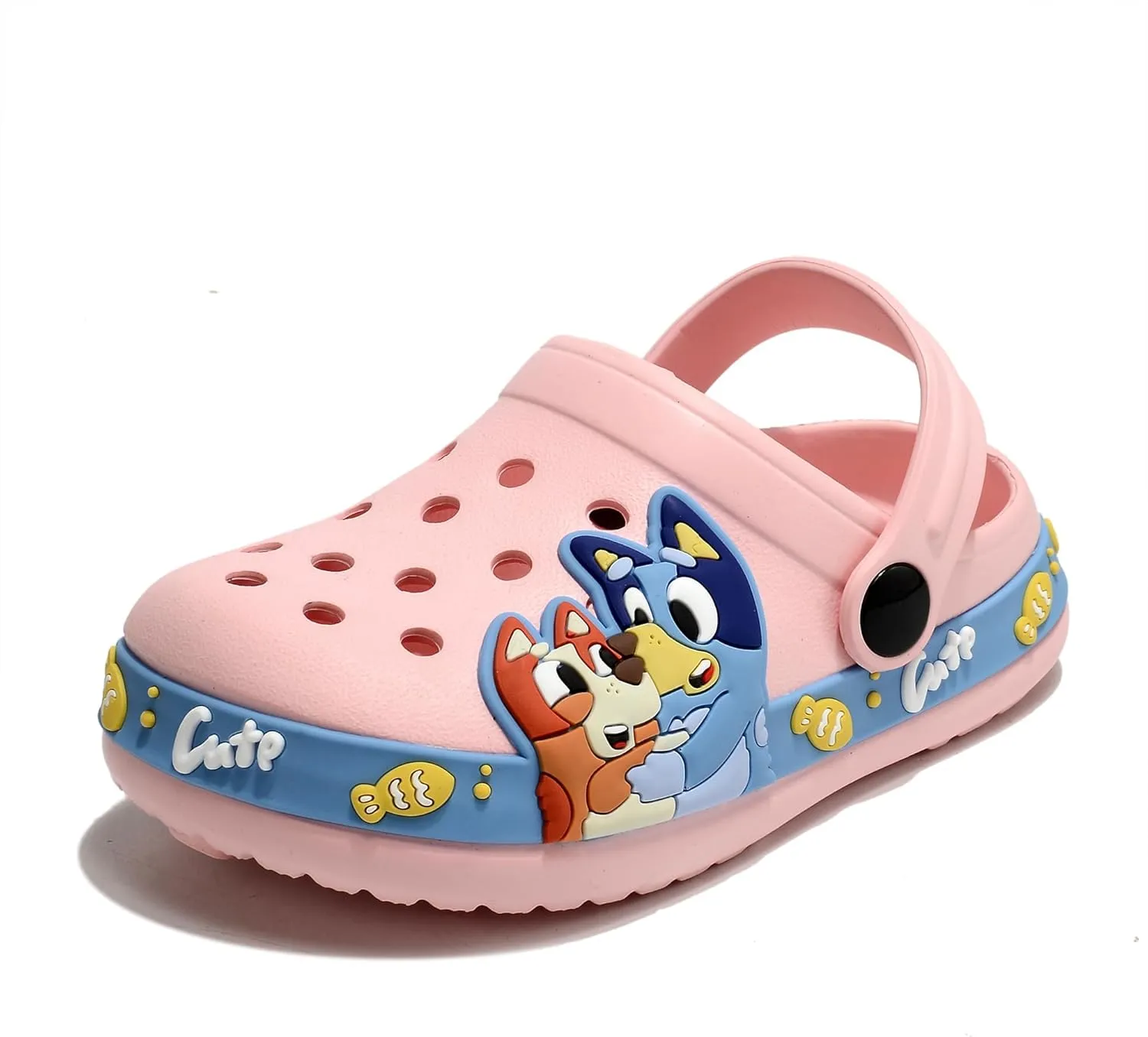 Kids'Clogs Lightweight Breathable EVA Slip-On Sandals with Adjustable Strap Non-Slip Outdoor Indoor Shoes for Boys Girls Water Play Beach Garden