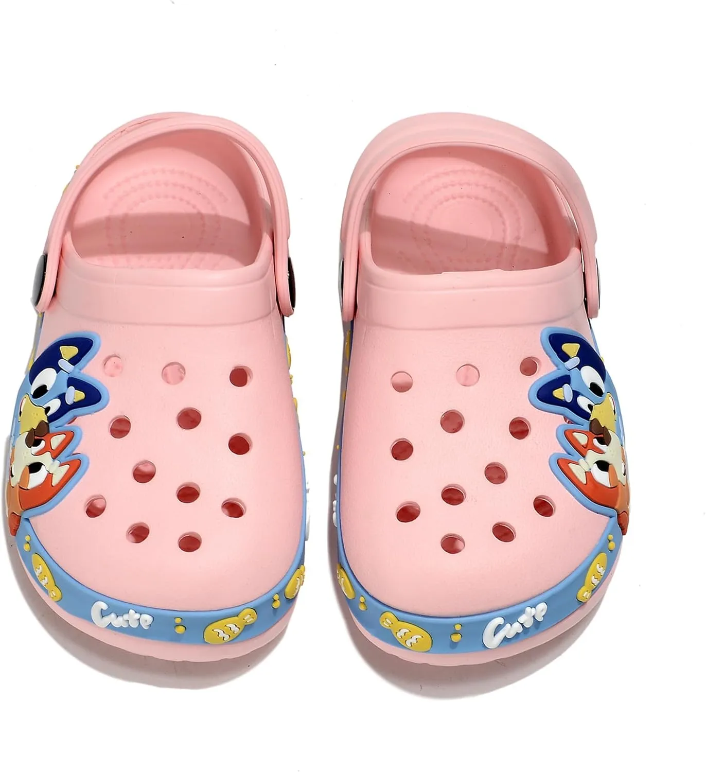 Kids'Clogs Lightweight Breathable EVA Slip-On Sandals with Adjustable Strap Non-Slip Outdoor Indoor Shoes for Boys Girls Water Play Beach Garden