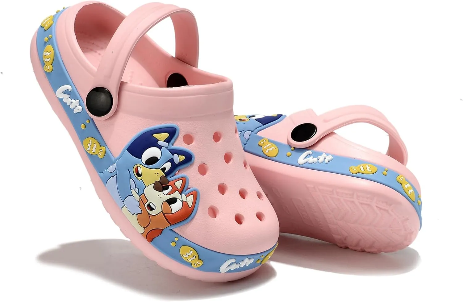 Kids'Clogs Lightweight Breathable EVA Slip-On Sandals with Adjustable Strap Non-Slip Outdoor Indoor Shoes for Boys Girls Water Play Beach Garden