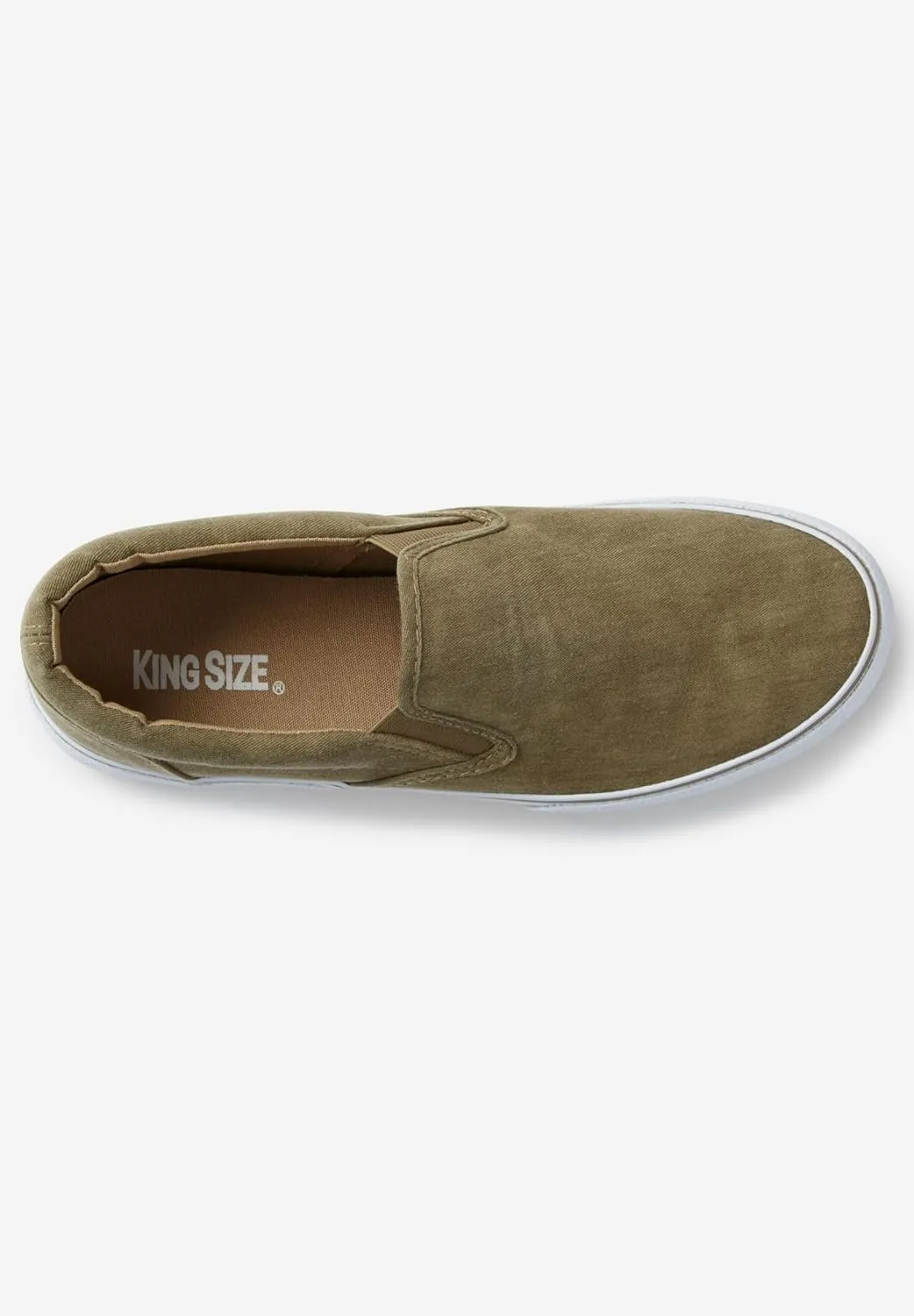 KingSize Men's Wide Width Canvas Slip-on Shoes