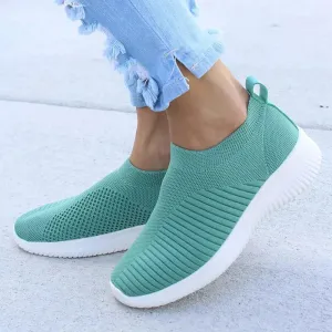 Knitted Sock Sneakers | Women’s Slip-On Loafers Flats