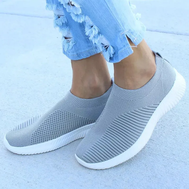 Knitted Sock Sneakers | Women’s Slip-On Loafers Flats