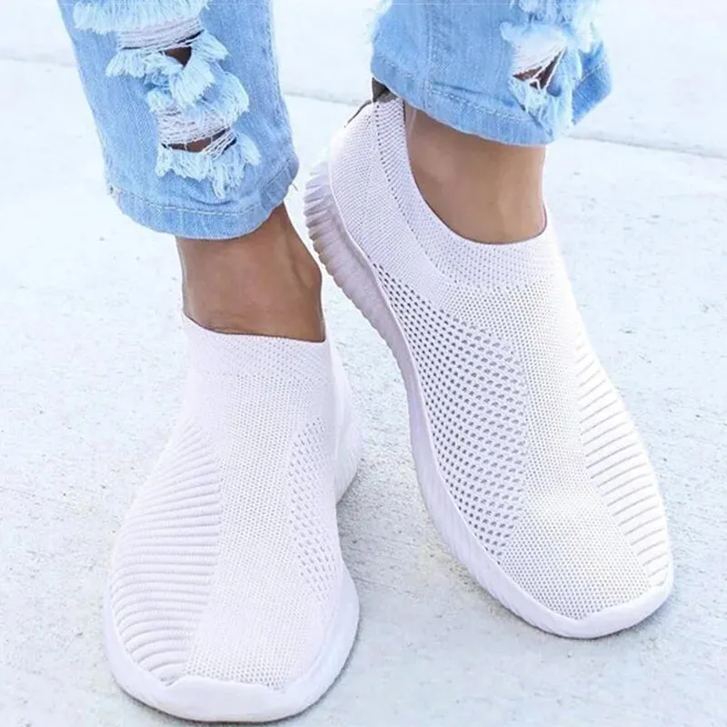 Knitted Sock Sneakers | Women’s Slip-On Loafers Flats